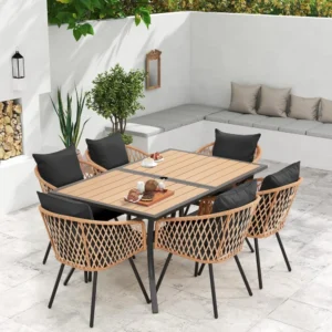 5/7/9-Piece All-Weather Rattan Patio