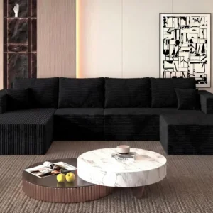 118" Modular Sectional Sofa with Chaise and Ottoman