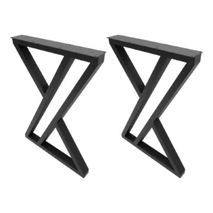 X-Shaped Iron Table Legs