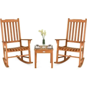 Patio Rocking Bistro Set: 2 Rocking Chairs